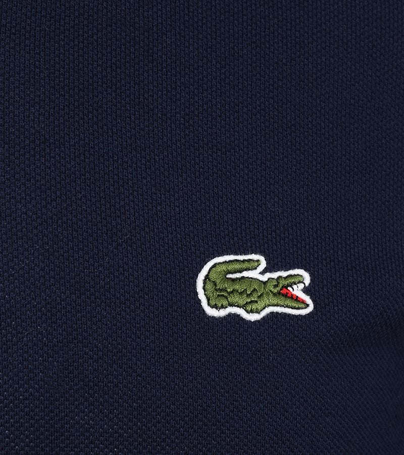 Lacoste Poloshirt Pique Longsleeve Dunkelblau - Größe XL günstig online kaufen