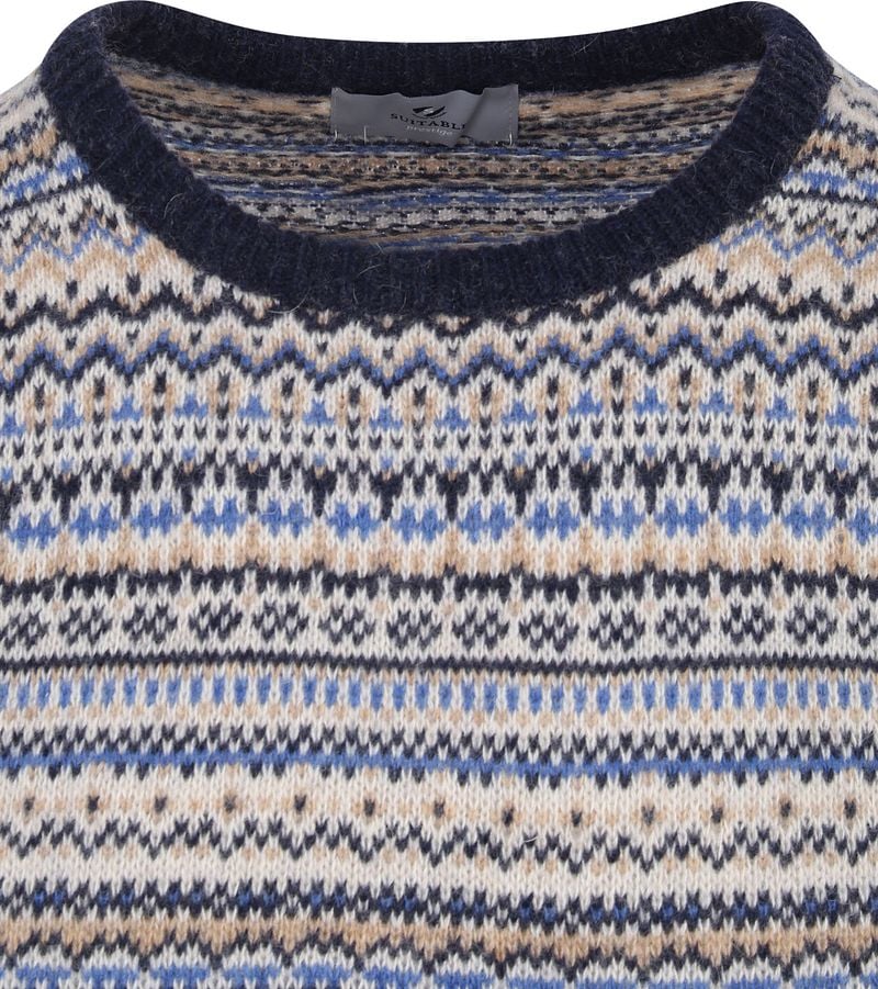 Suitable Prestige Fair Isle Pullover Beige - Größe L günstig online kaufen