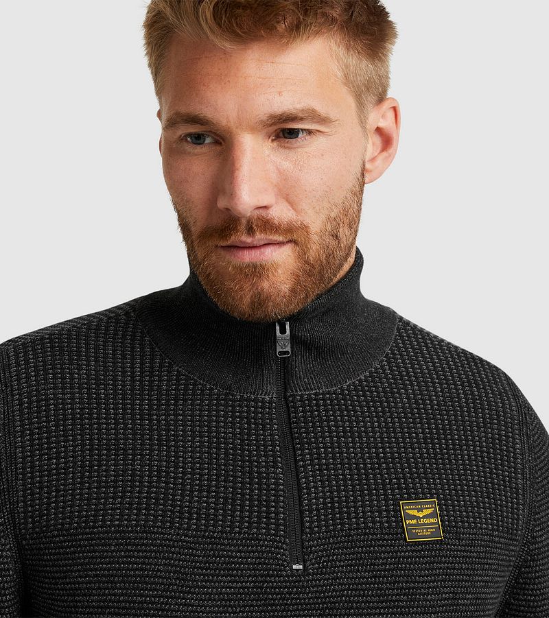 PME Legend Half Zip Trui Antraciet