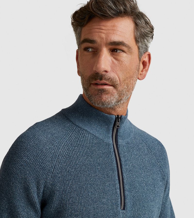 Vanguard Trui Half Zip Blauw