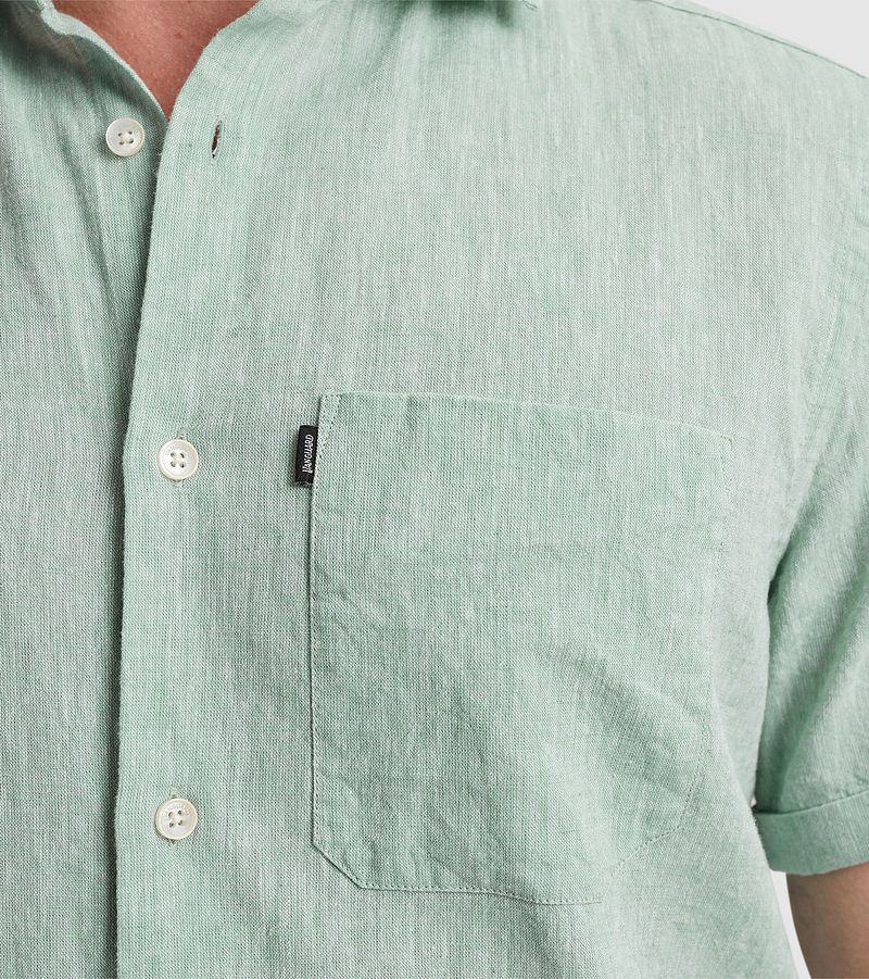 Vanguard Short Sleeve Overhemd Linnen Groen