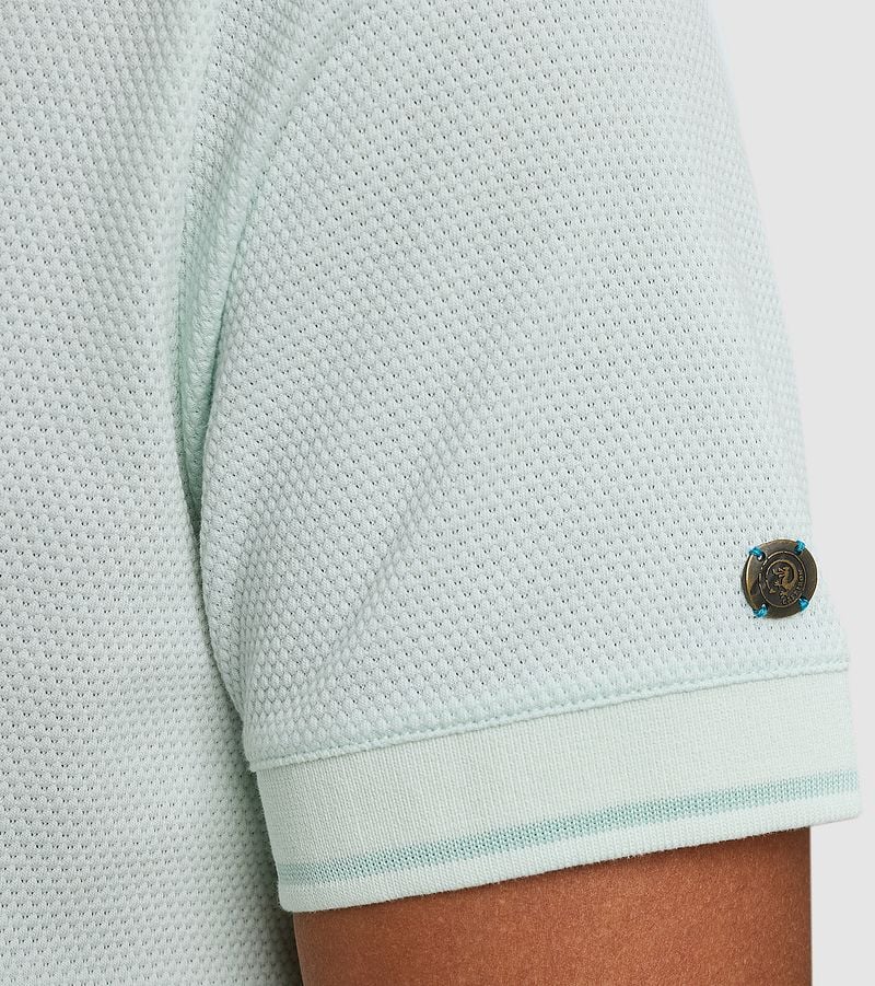Cast Iron Popcorn Poloshirt Opal Blauw