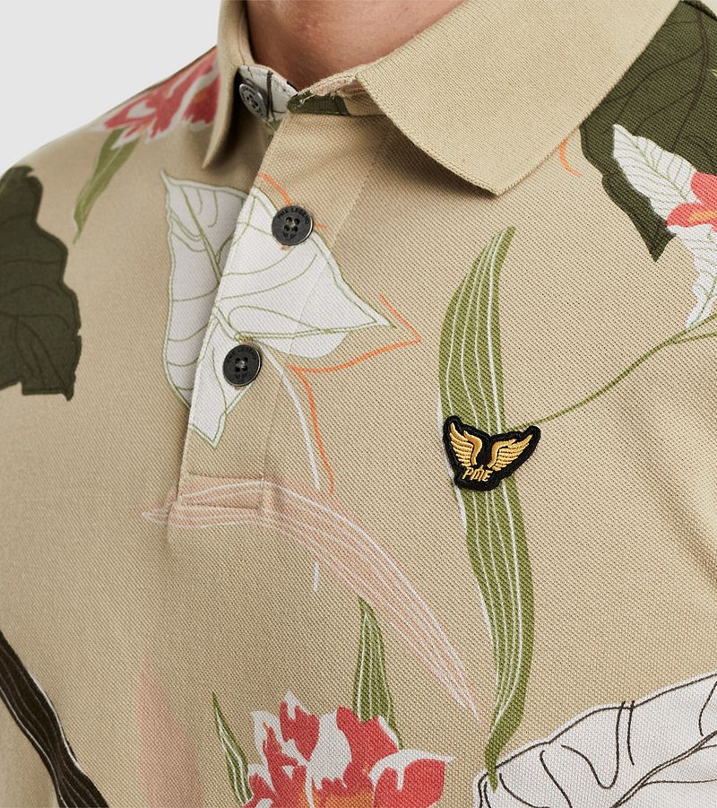 PME Legend Polo Print Beige