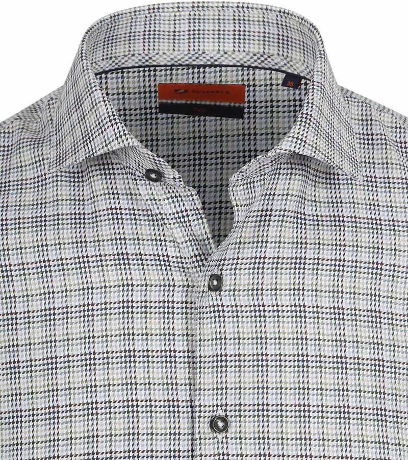 Suitable Overhemd Print Groen