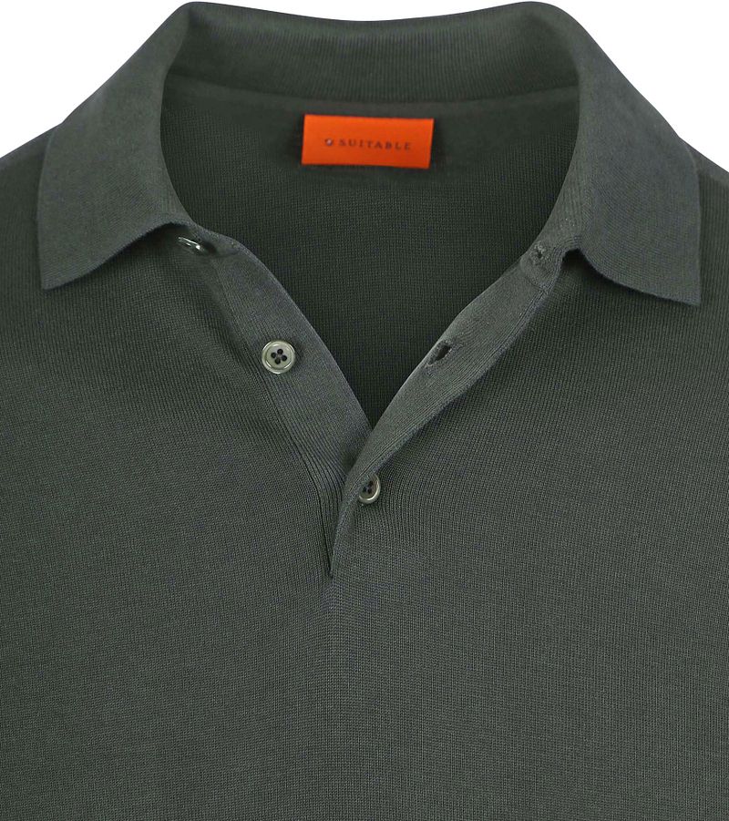 Suitable Compact Cotton Poloshirt Dunkelgrün - Größe XXL günstig online kaufen