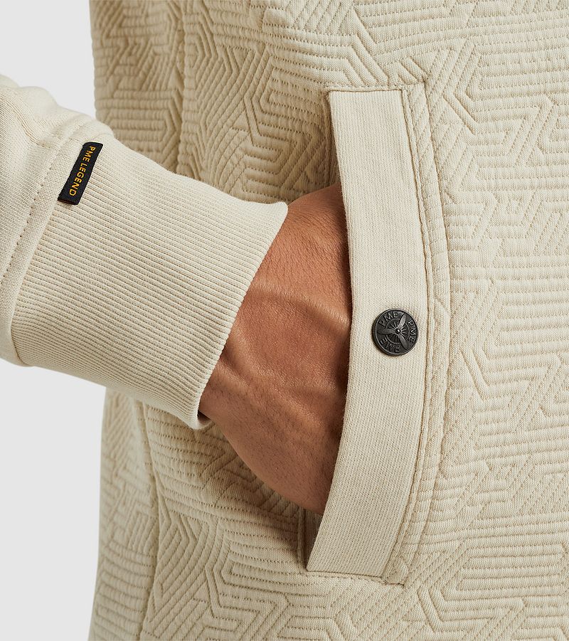 PME Legend Vest Jacquard Interlock Ecru