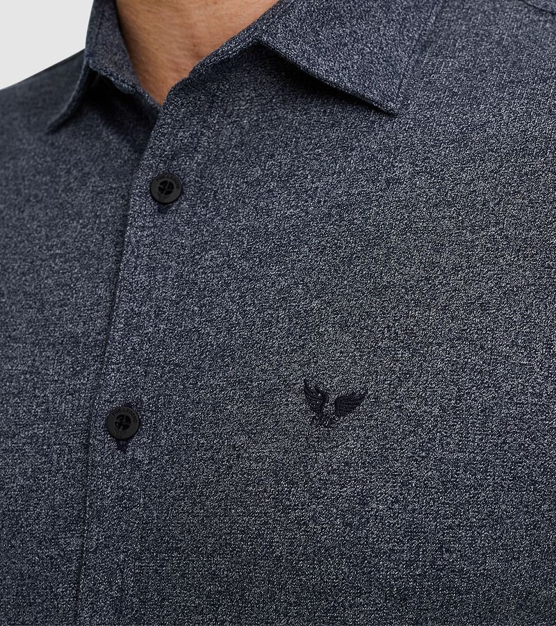 PME Legend Overhemd Melange Blauw
