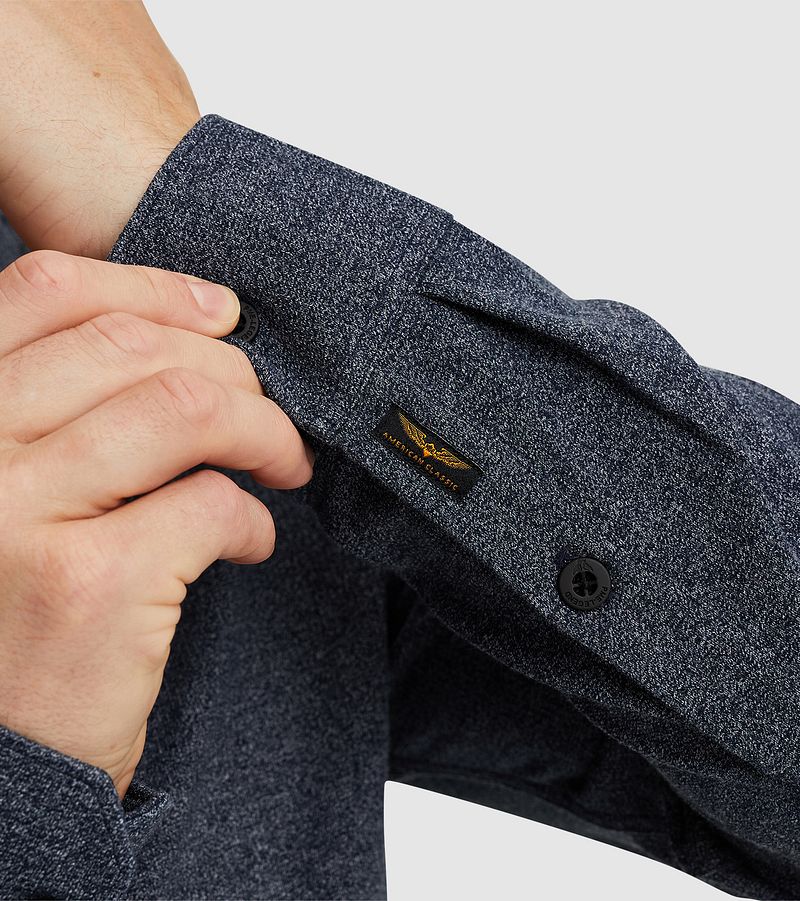 PME Legend Overhemd Melange Blauw