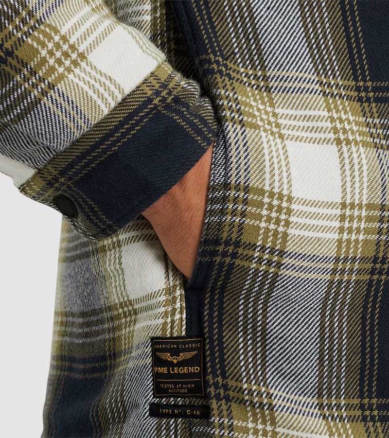 PME Legend Overshirt Ruiten Blauw Groen