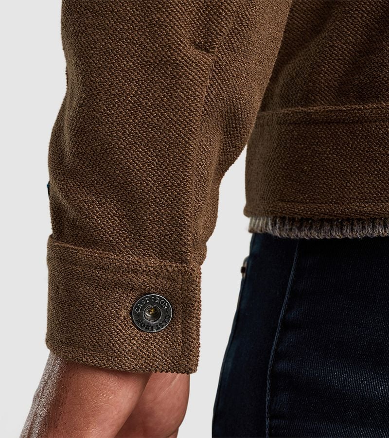 Cast Iron Overshirt Twill Jersey Bruin