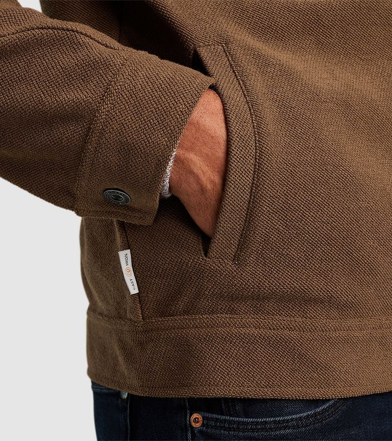 Cast Iron Overshirt Twill Jersey Bruin