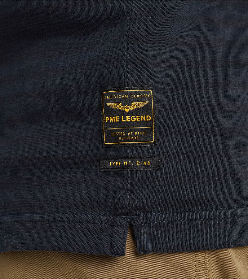 PME Legend Longsleeve Poloshirt Streep Navy
