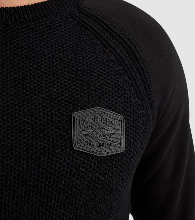 PME Legend Trui Knit Sweat Zwart