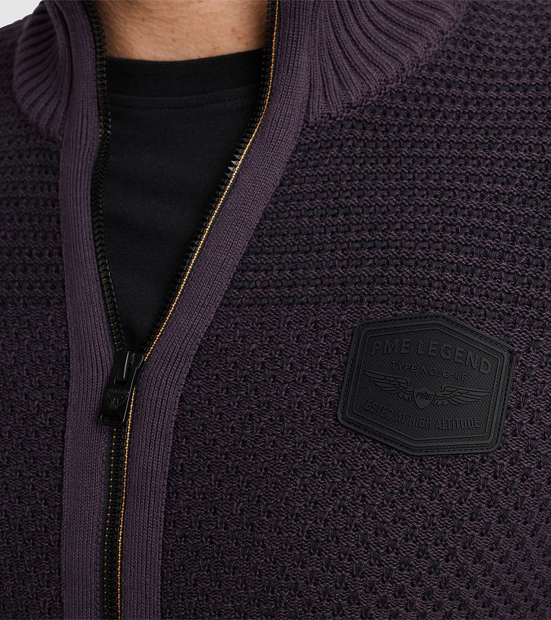 PME Legend Vest Knitted Structure Paars