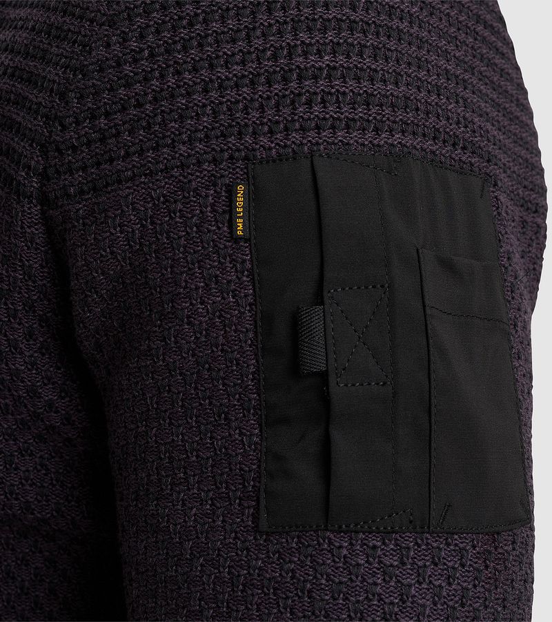 PME Legend Vest Knitted Structure Paars