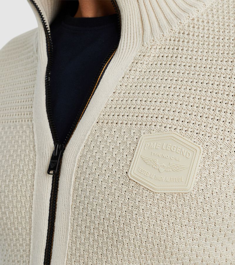 PME Legend Vest Knitted Structure Ecru