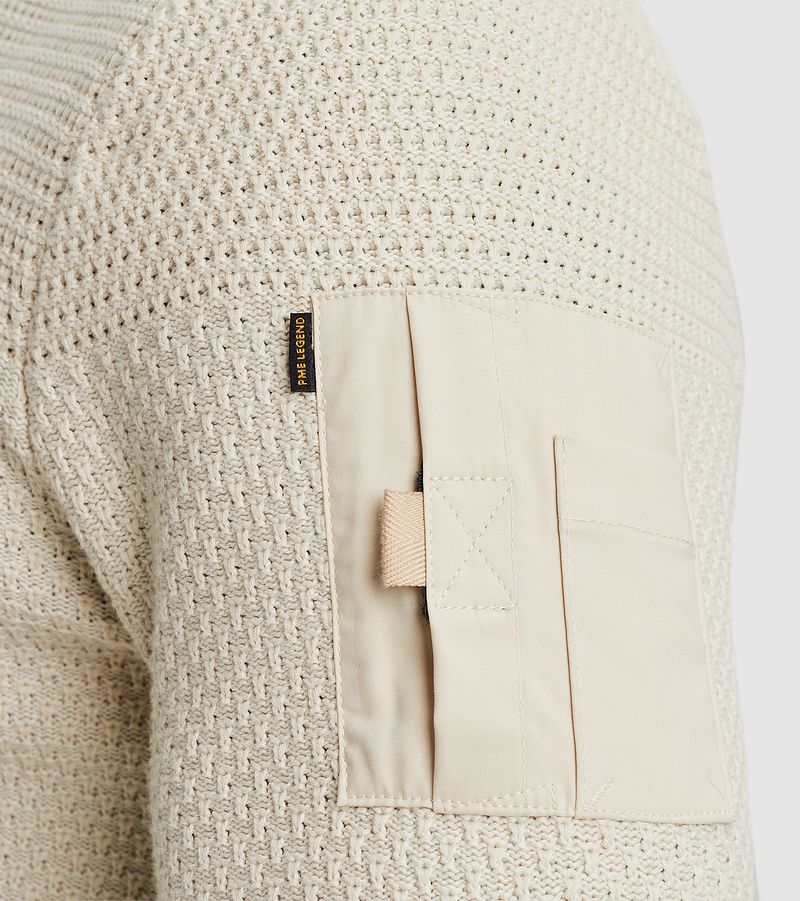 PME Legend Vest Knitted Structure Ecru