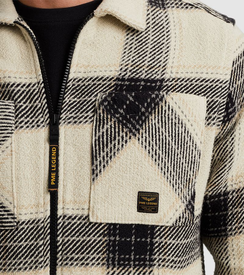 PME Legend Overshirt Heavy Yarn Ruiten Ecru