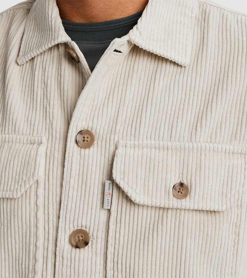 Cast Iron Overshirt Corduroy Ecru