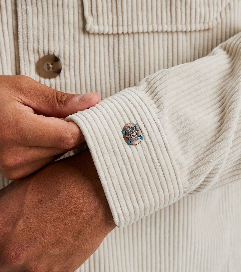 Cast Iron Overshirt Corduroy Ecru