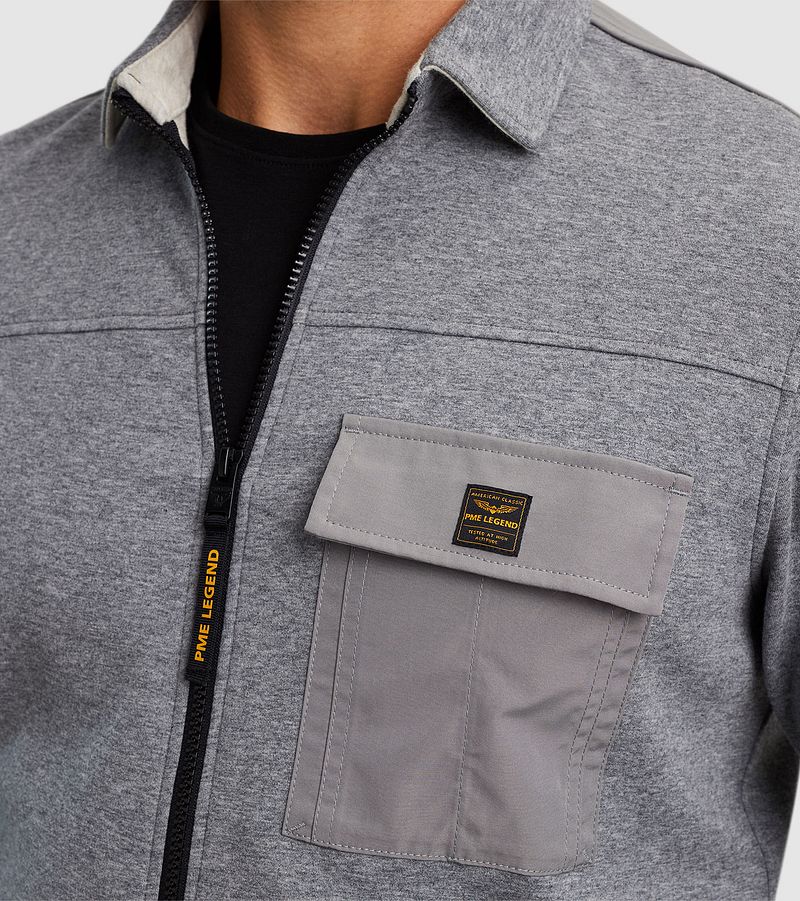 PME Legend Overshirt Spacer Grijs