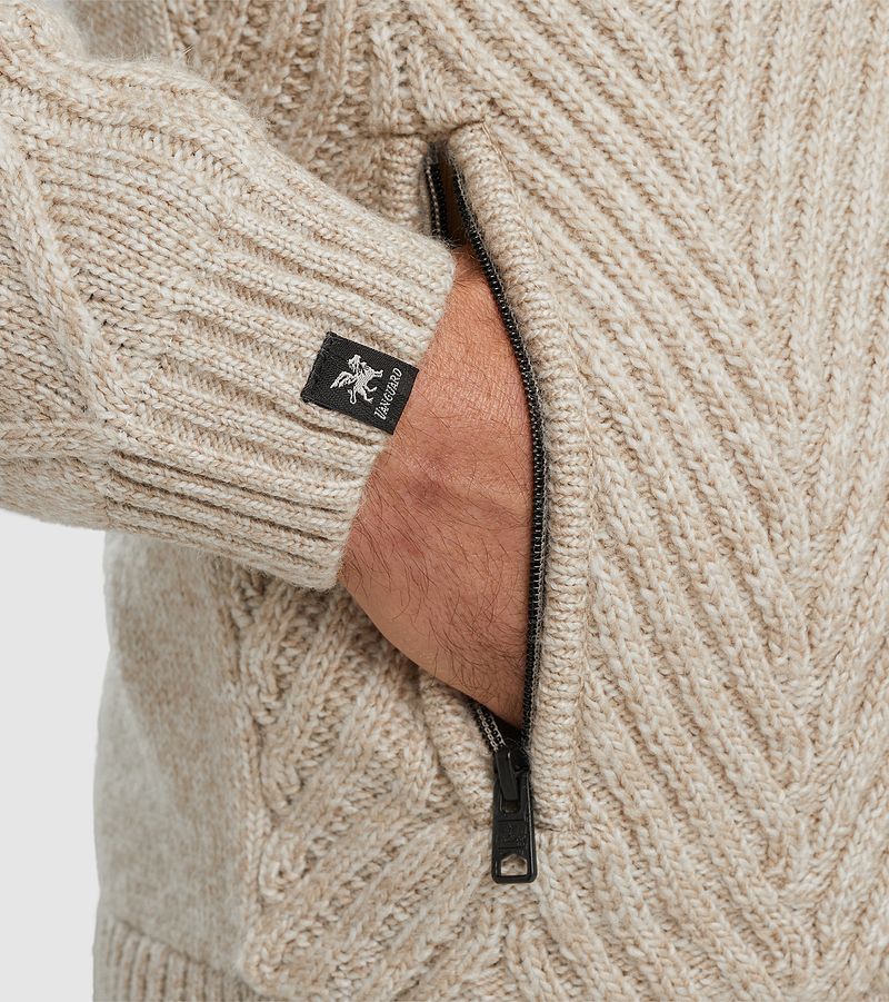 Vanguard Vest Wol Blend Ecru