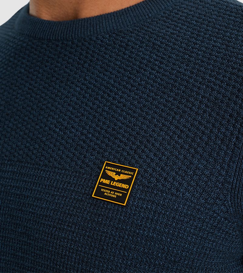 PME Legend Trui Mouliné Navy