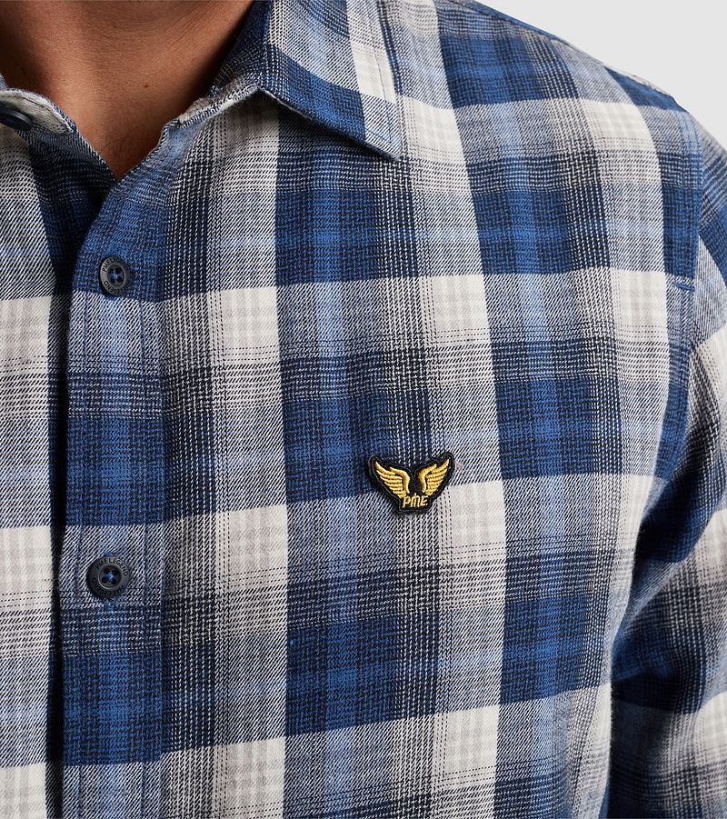 PME Legend Overhemd Ruiten Blauw