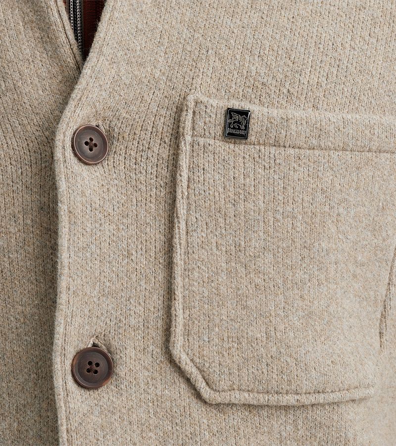 Vanguard Overshirt Button Beige