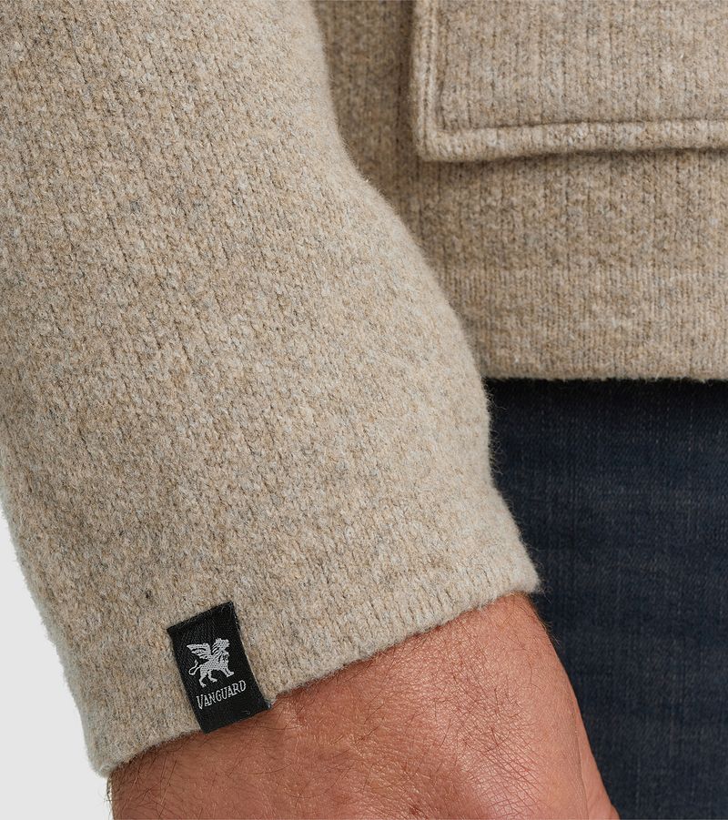 Vanguard Overshirt Button Beige