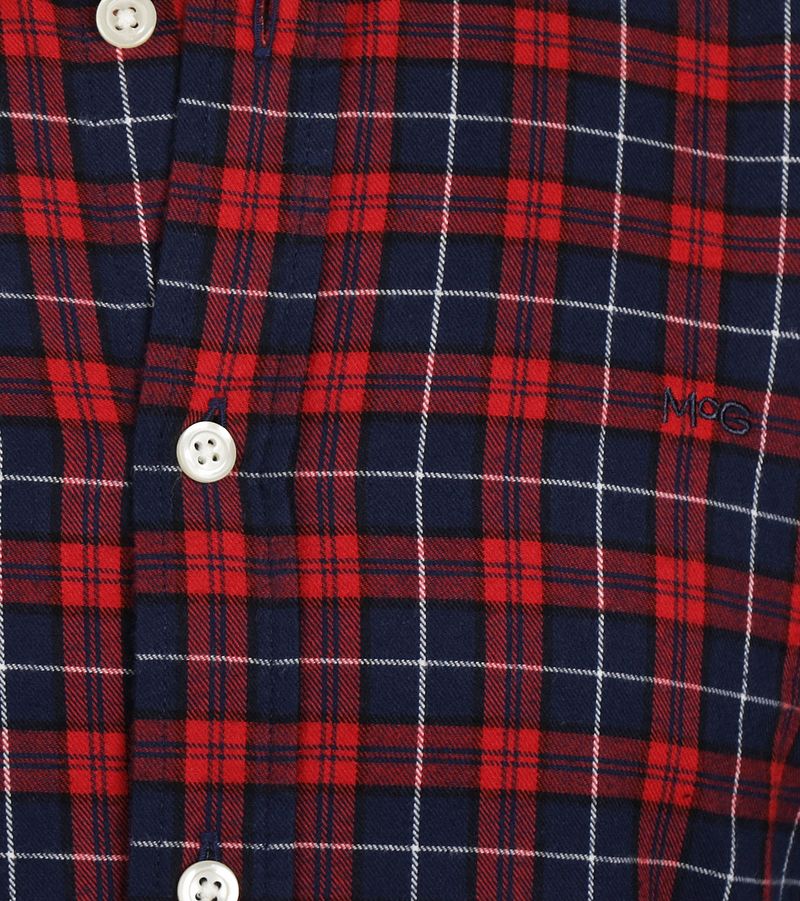 McGregor Overhemd Ruit Rood Blauw