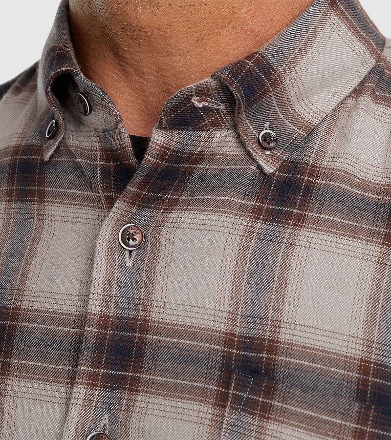 Vanguard Overhemd Ruiten Taupe