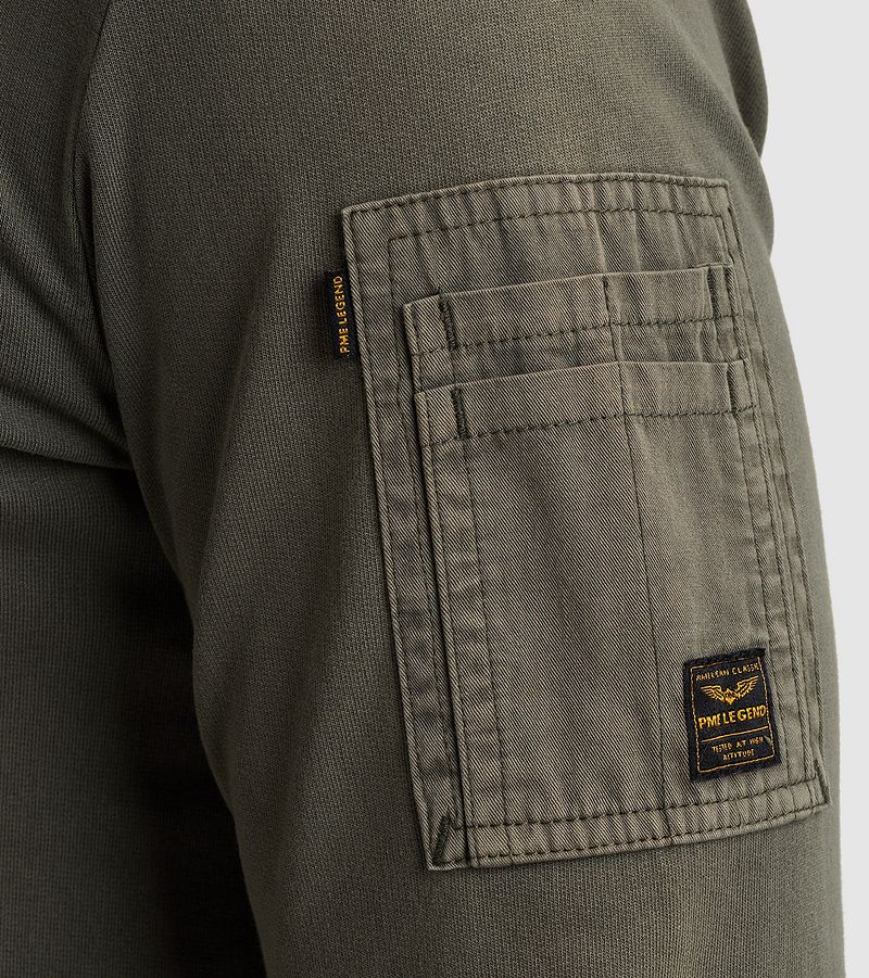 PME Legend Sweater Logo Beluga Groen