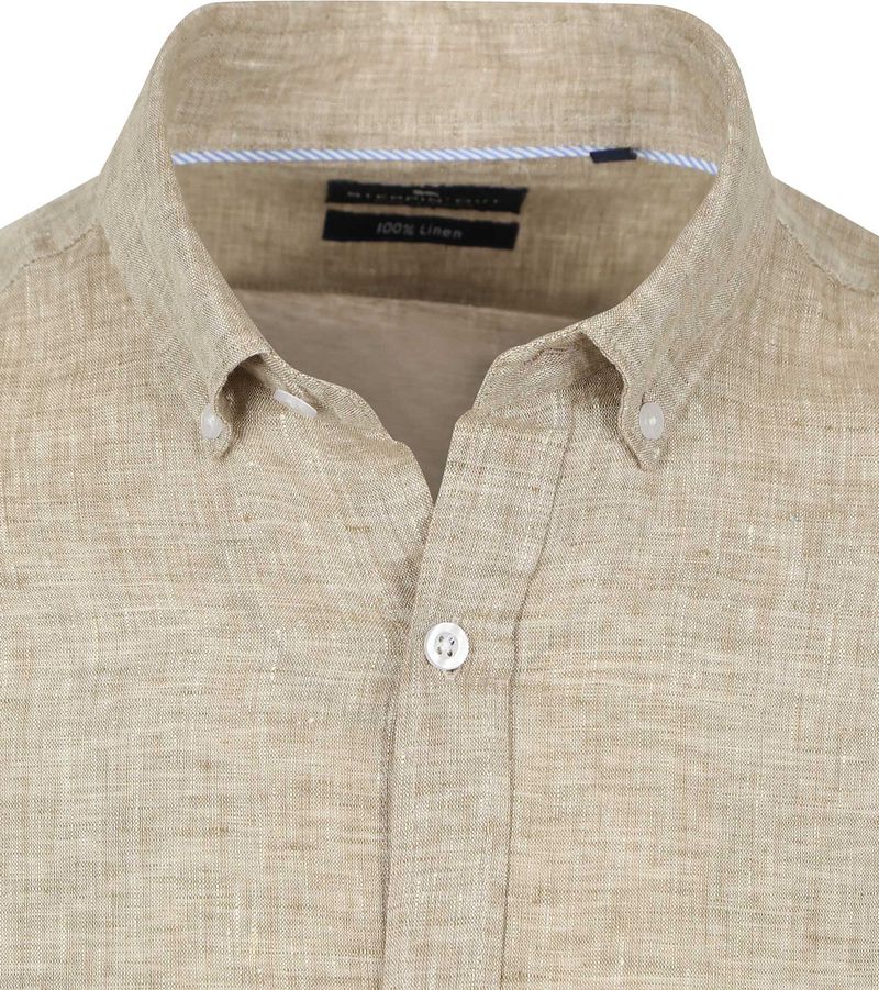Steppin' Out Hemd Leinen Beige - Größe M günstig online kaufen