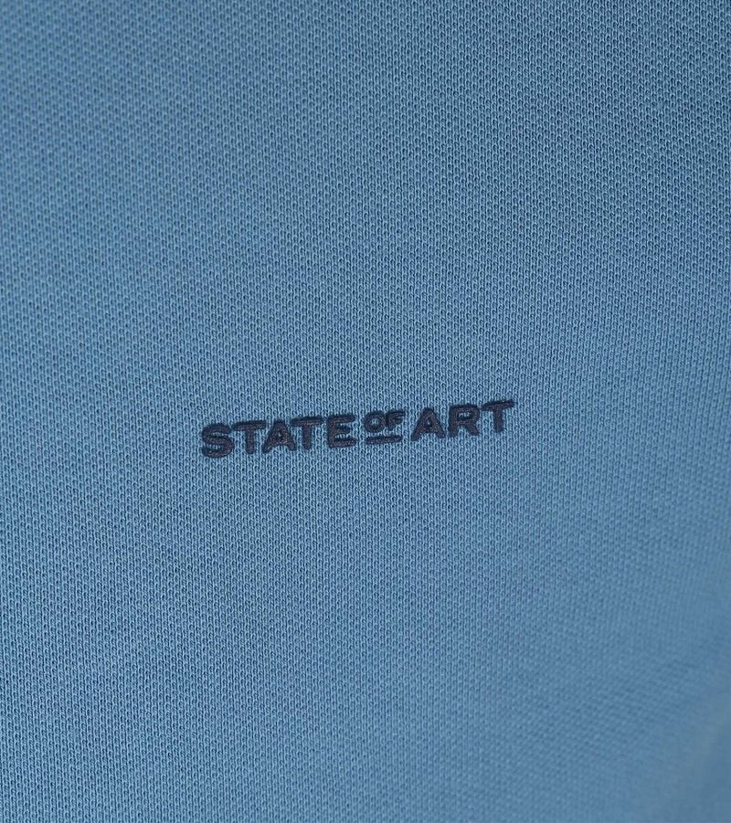 State of Art Poloshirt Pique Blue - Größe 4XL günstig online kaufen