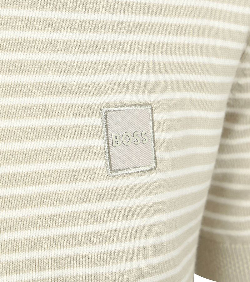 Boss Knitted T-shirt Kanache Greige