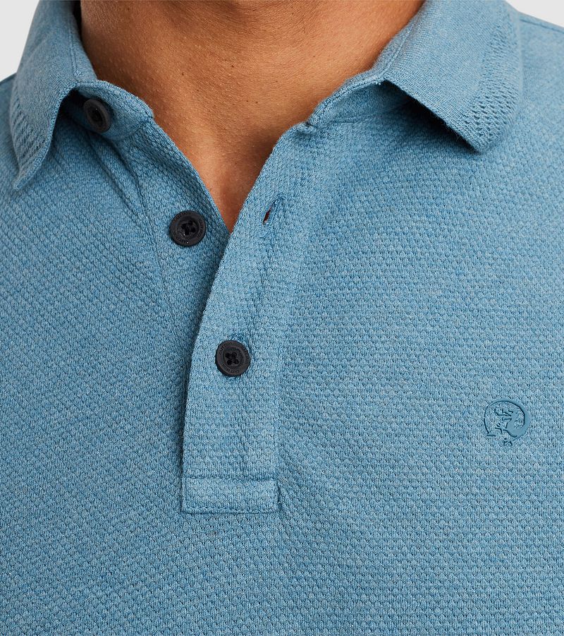 Cast Iron Polo Popcorn Structure Blauw