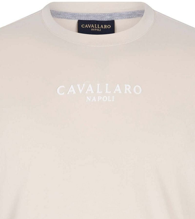 Cavallaro Bari T-Shirt Logo Ecru - Größe XXL günstig online kaufen