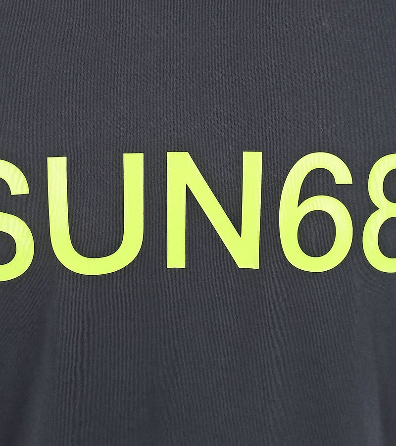 Sun68 T-Shirt Druck Logo Navy - Größe XXL günstig online kaufen