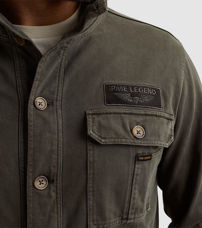 PME Legend Sweat Button Jacket Donkergroen