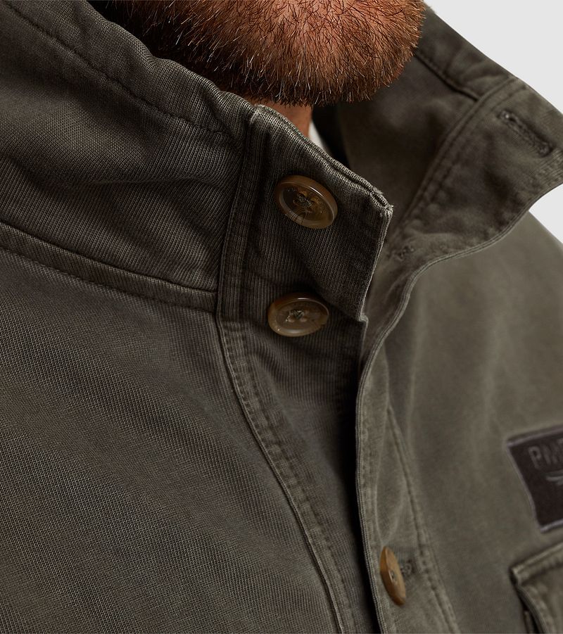 PME Legend Sweat Button Jacket Donkergroen