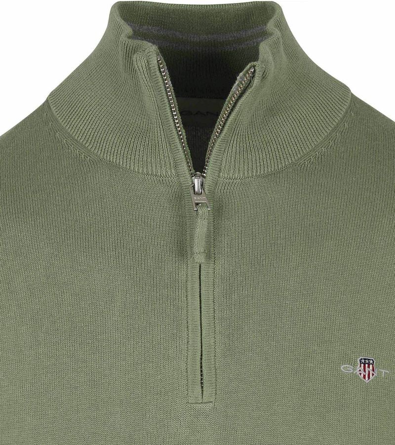 Gant Half Zip Trui Groen