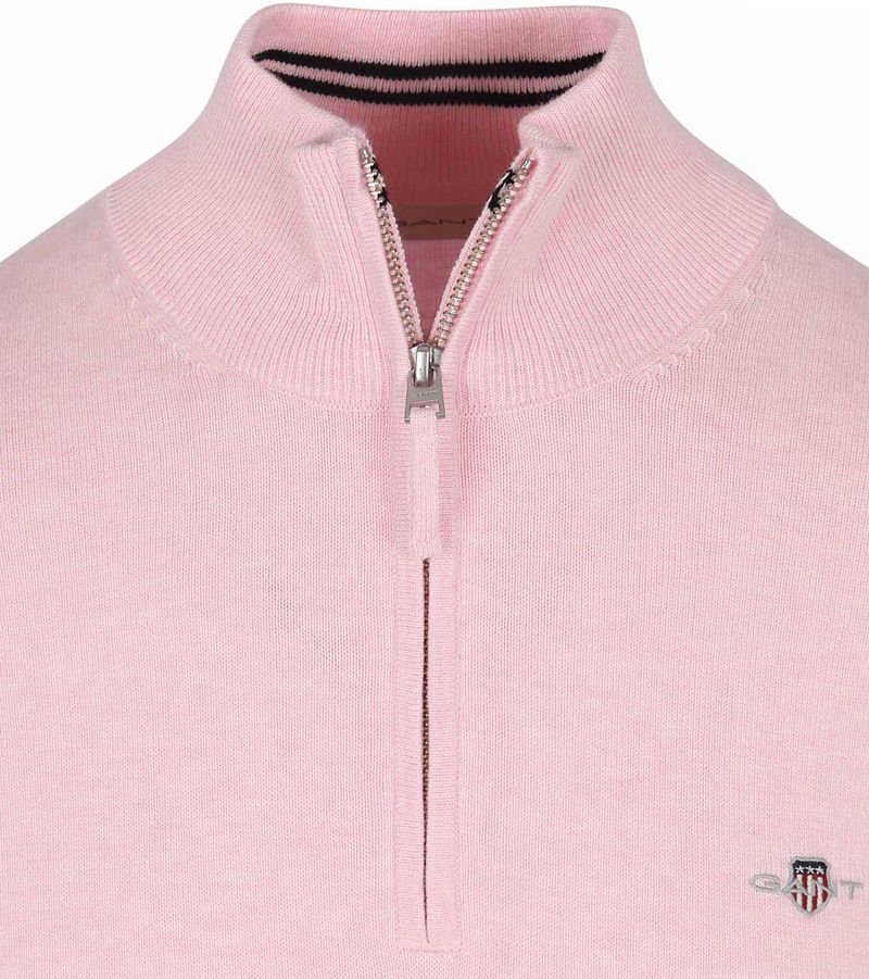 Gant Half Zip Trui Lichtroze