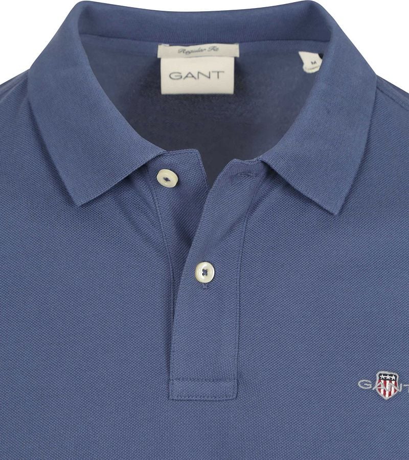 Gant Shield Piqué Poloshirt Dusty Navy