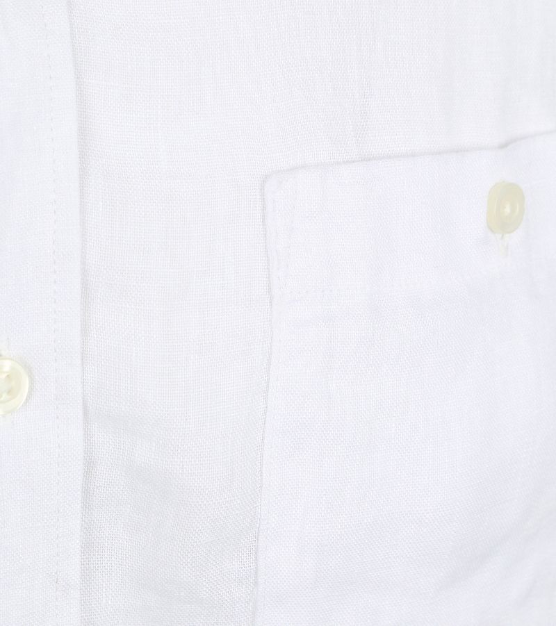 KnowledgeCotton Apparel Overhemd Linnen Wit