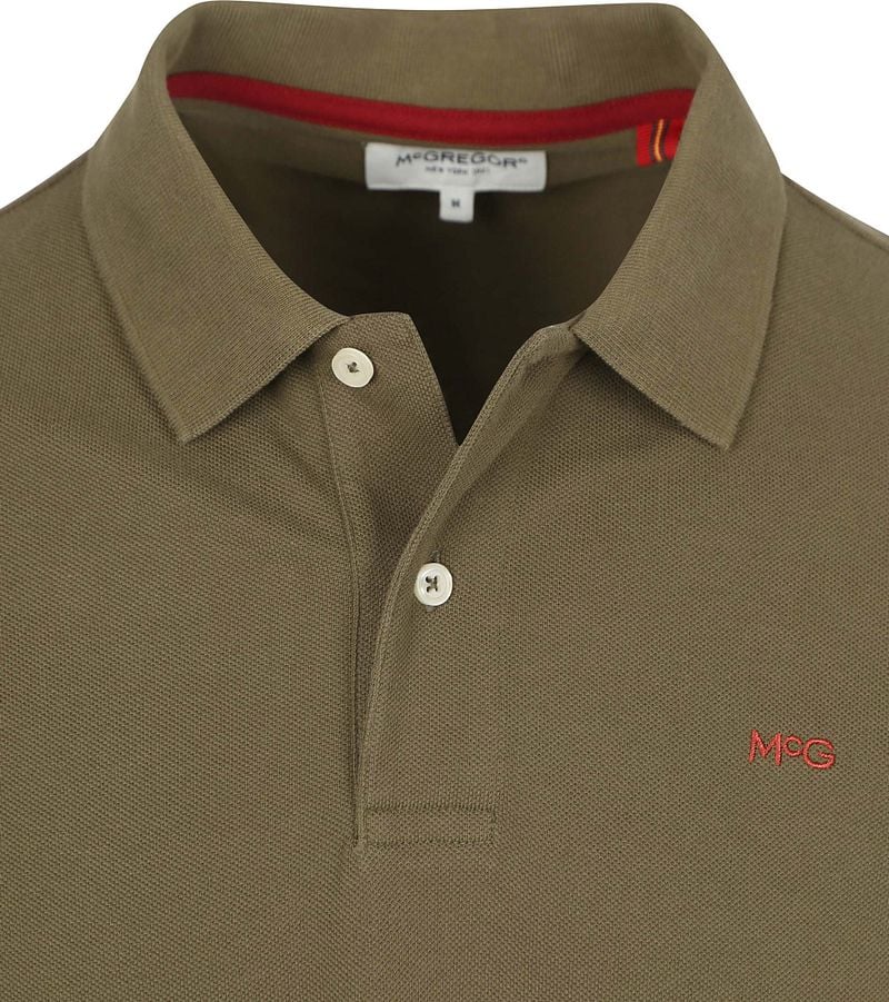 McGregor Piqué Polo Olijfgroen