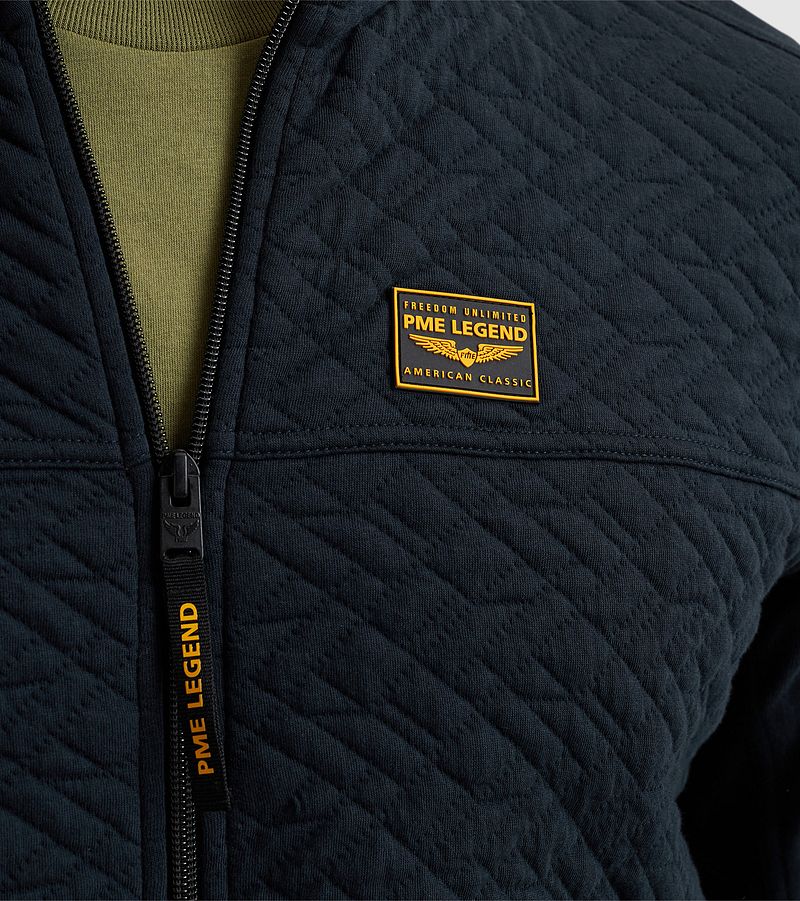 PME Legend Vest Jacquard Interlock Navy