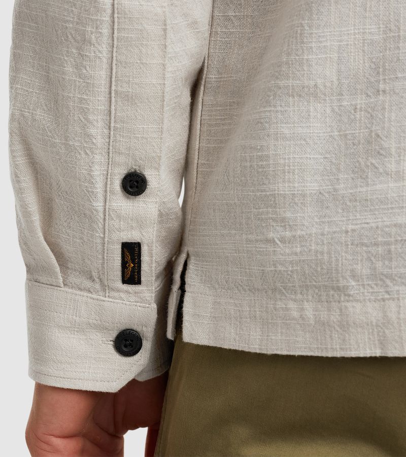 PME Legend Overshirt 2 Tone Slub Ecru