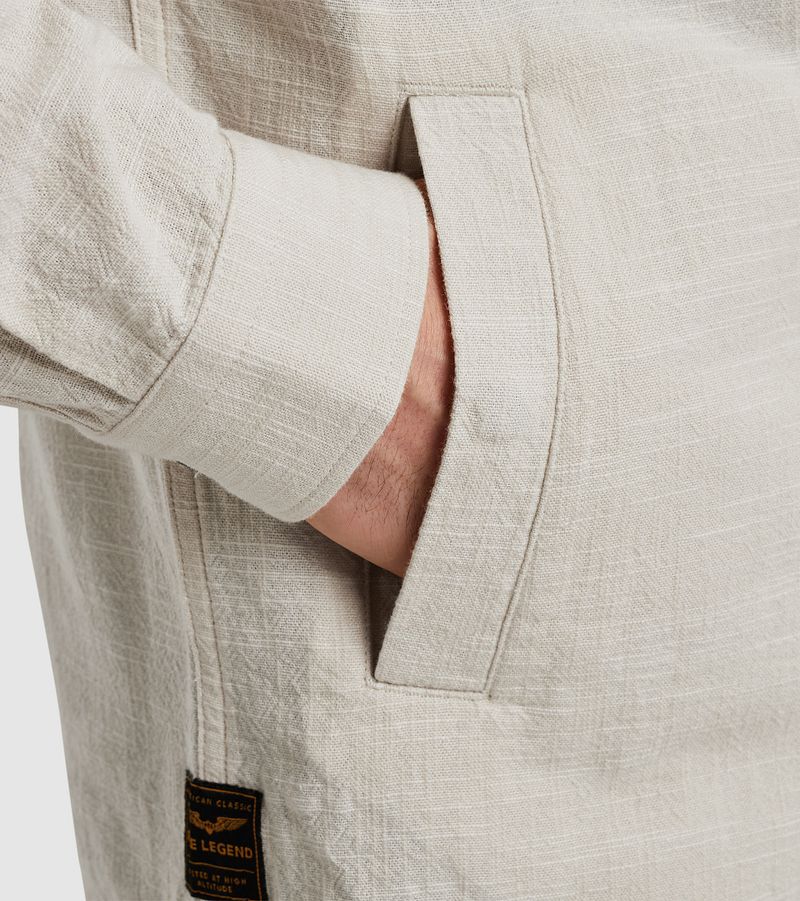 PME Legend Overshirt 2 Tone Slub Ecru