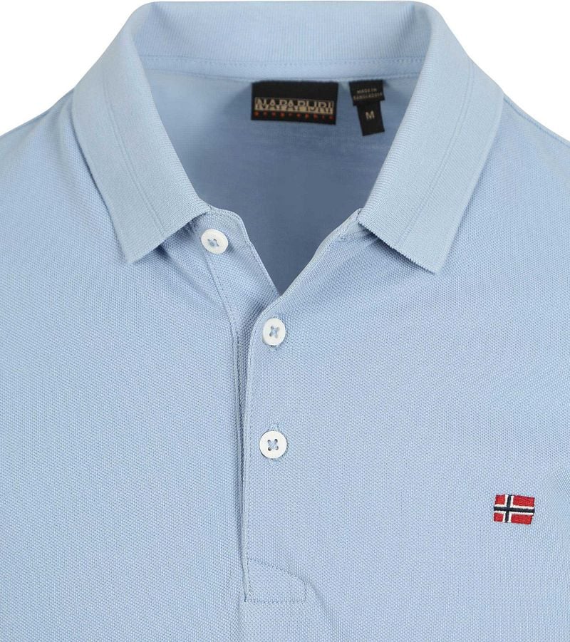 Napapijri Ealis Polo Chambray Blauw